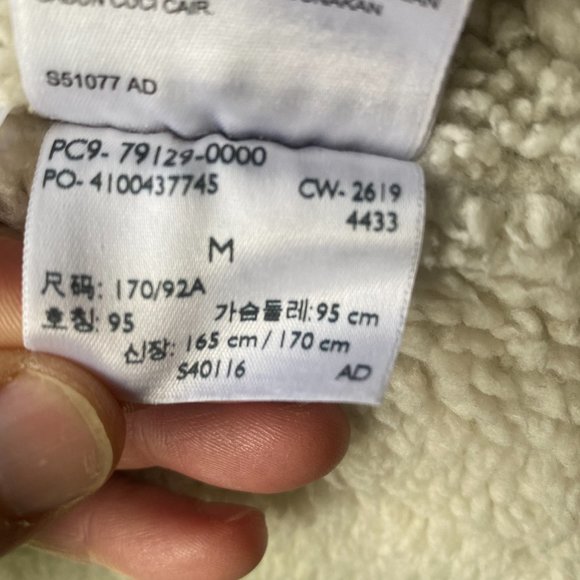 LEVI'S PREMIUM STONEWASHED SHERPA LINED DENIM JACKET SIZE MENS MEDIUM - Picture 11 of 16